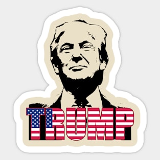 Patriot Trump President Bold Graphic Sticker